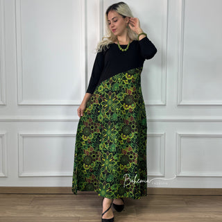 Aszimmetrikus felsőrészű ruha