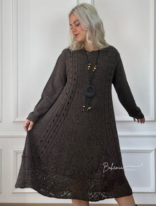 Kötött gyapjúkeverék ruha