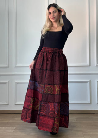 Zsebes pamut maxi szoknya