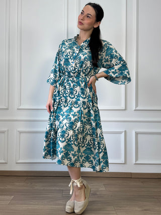Rochie femeiască din viscoză cu model abstract