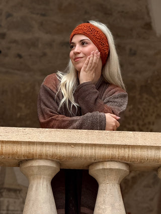 Kézműves gyapjú fejpánt