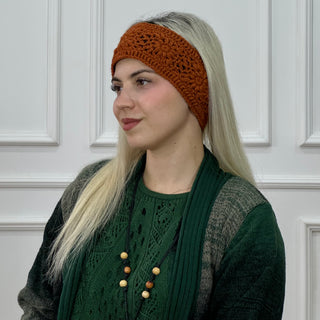 Kézműves gyapjú fejpánt