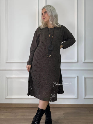 Kötött gyapjúkeverék ruha