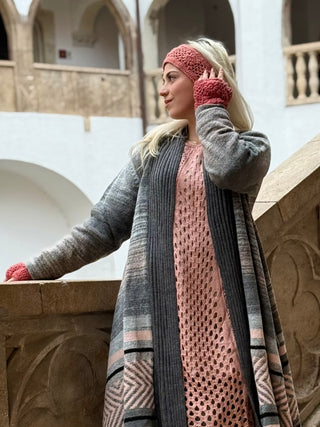 Kézműves gyapjú kézmelegítő és fejpánt