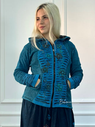 Nepáli bélelt kardigán