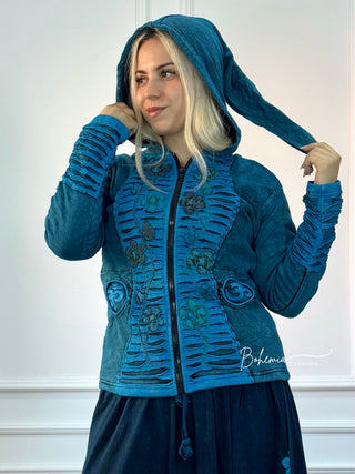 Nepáli bélelt kardigán