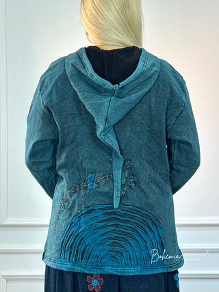 Nepáli bélelt kardigán