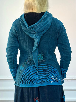 Nepáli bélelt kardigán