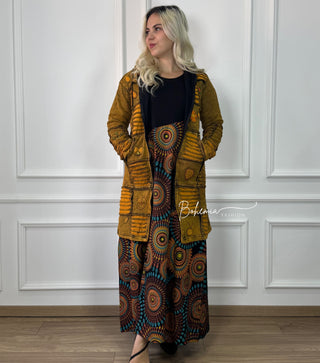 Nepáli bélelt hosszított kardigán