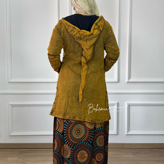 Nepáli bélelt hosszított kardigán