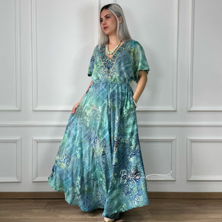 Gumis derekú maxi ruha