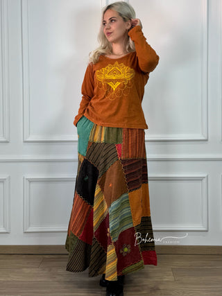 Lótusz mintás felső