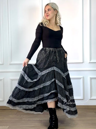 Csipkés hosszú szoknya