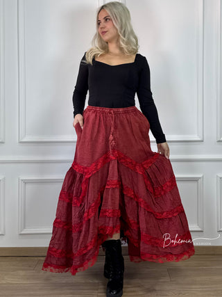 Csipkés hosszú szoknya