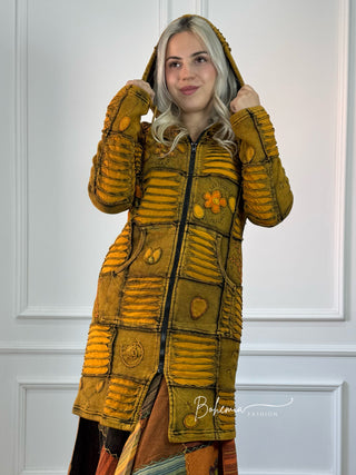 Nepáli bélelt hosszított kardigán