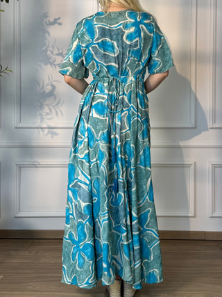 Rochie maxi cu decolteu în formă de inimă