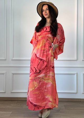 Rochie lungă indiană cu voal