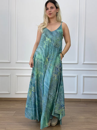 A-line pocket maxi dress
