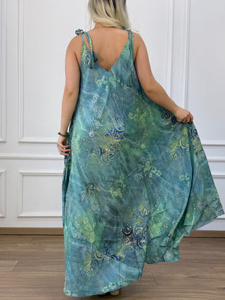 A-line pocket maxi dress