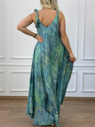 A-line pocket maxi dress