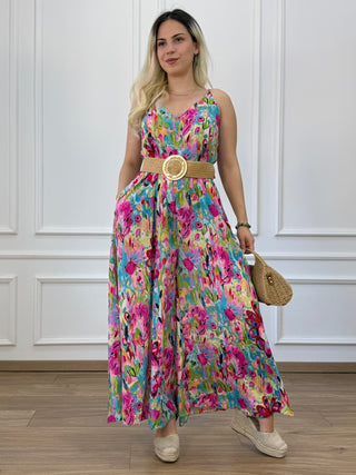 Rochie lungă cu buzunare, croială în A