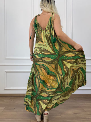 A-line pocket maxi dress
