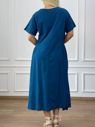 Rochie din bumbac cu buzunare
