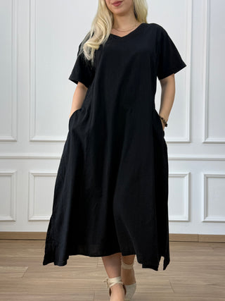 Rochie din bumbac cu buzunare