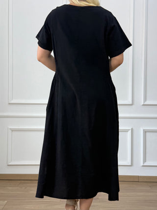 Rochie din bumbac cu buzunare