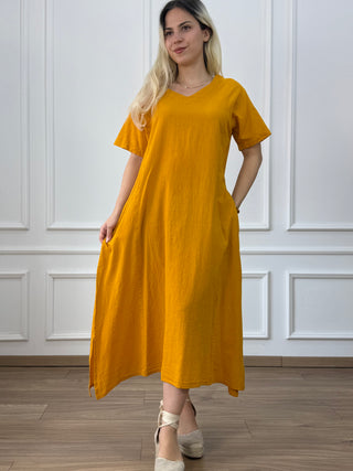 Rochie din bumbac cu buzunare