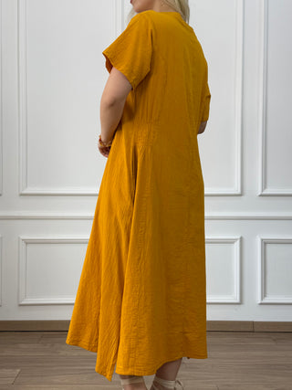 Rochie din bumbac cu buzunare