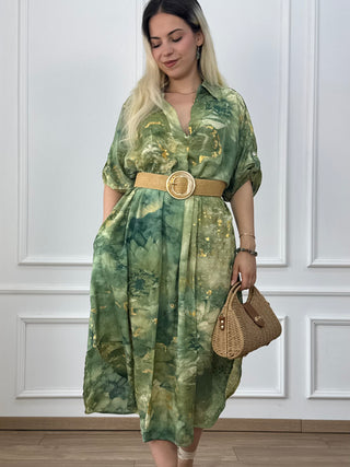 Rochie de vară cu guler și buzunare