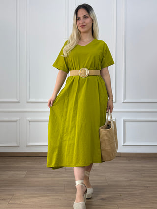Rochie din bumbac cu buzunare