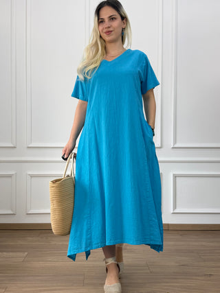 Rochie din bumbac cu buzunare