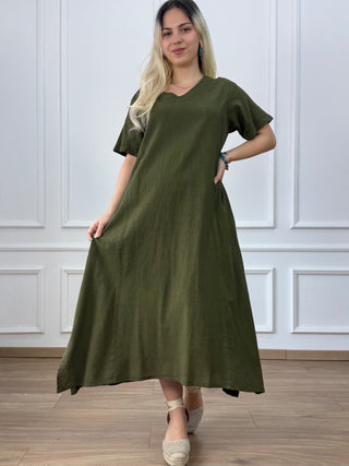 Rochie din bumbac cu buzunare