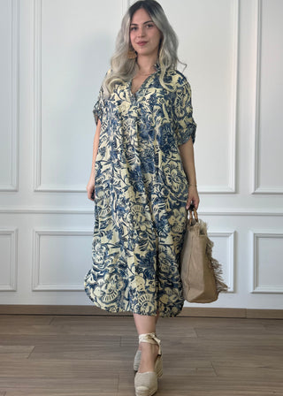 Galléros zsebes nyári ruha