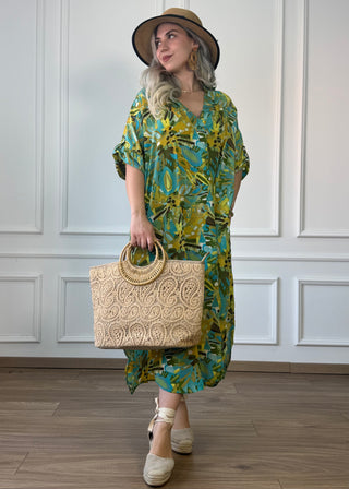 Rochie de vară cu guler și buzunare