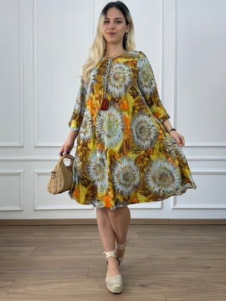 A-vonalú tunika ruha