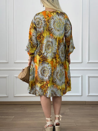 A-vonalú tunika ruha