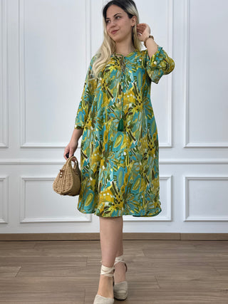 A-vonalú tunika ruha