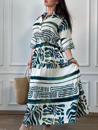 Hosszú ruha megkötővel