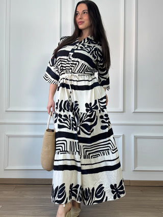 Hosszú ruha megkötővel