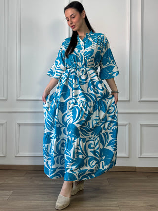 Hosszú ruha megkötővel