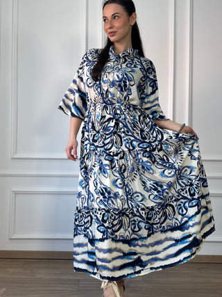 Hosszú ruha megkötővel