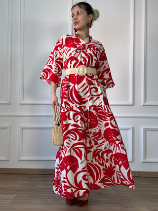 Hosszú ruha megkötővel