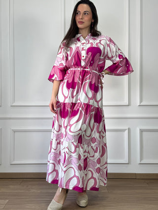 Hosszú ruha megkötővel