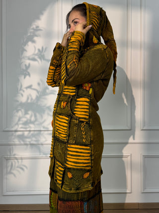 Nepali lined long cardigan