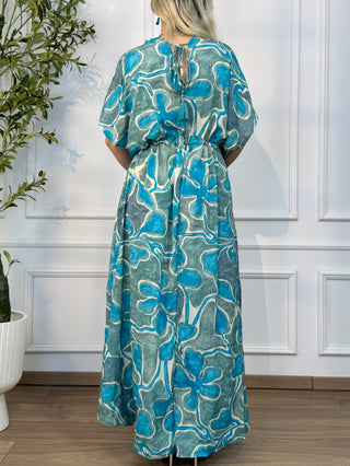 Rochie maxi cu talie ajustabilă
