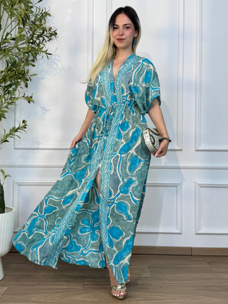 Rochie maxi cu talie ajustabilă