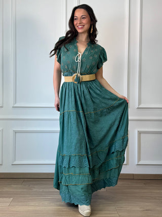 Rochie din viscoză cu mâneci fluture